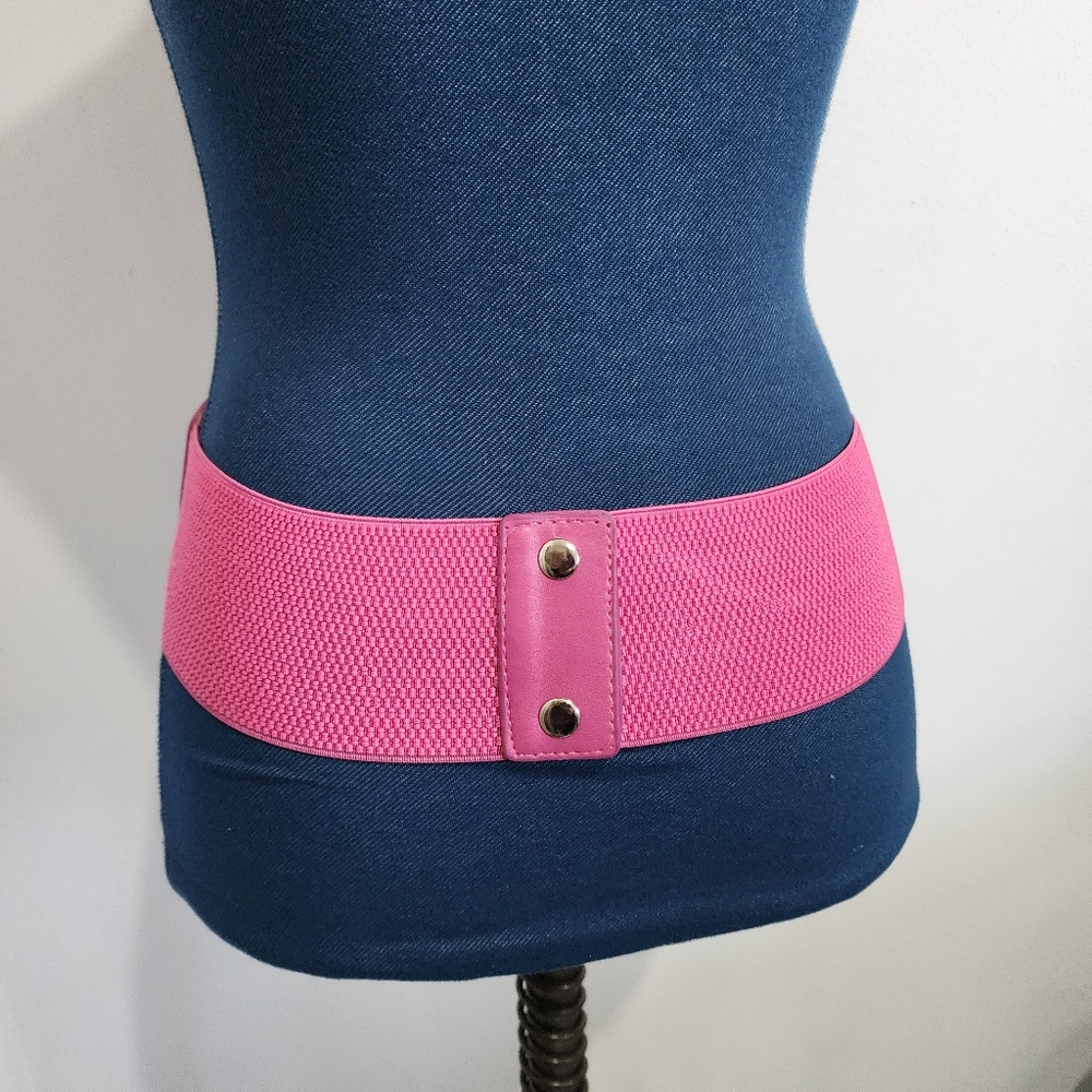 Barbie Hot Pink Wide Stretch Belt New - Picture 4 of 7